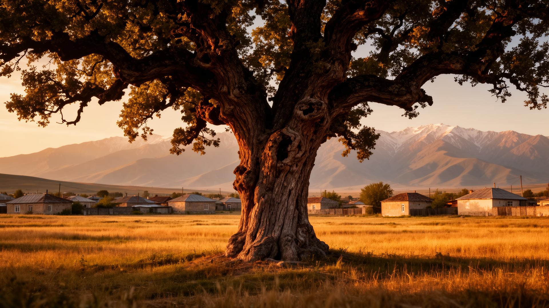 The old Akaki tree of Ruispiri, a 200-year-old village landmark